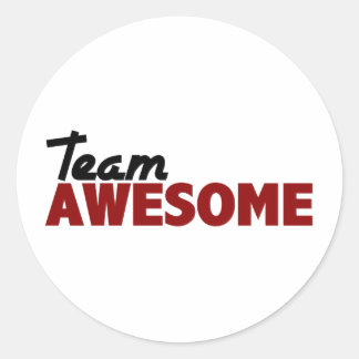 Team Fantastisk Runt Klistermärke