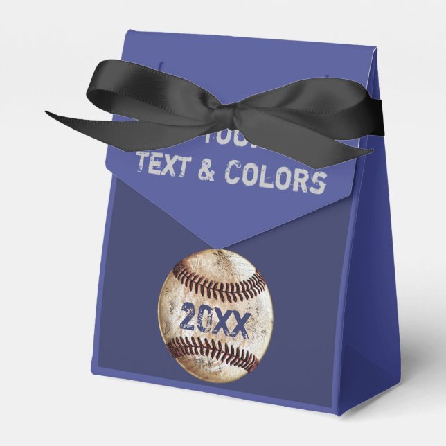 TEAM FÄRG om Baseball Goodie Bags Presentaskar (Framsidan Sidan)