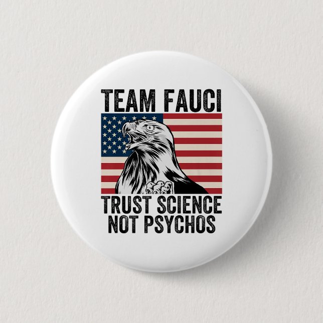 Team Fauci Anti Trump Dr. Anthony Fauci 2028 Premi Knapp (Framsida)
