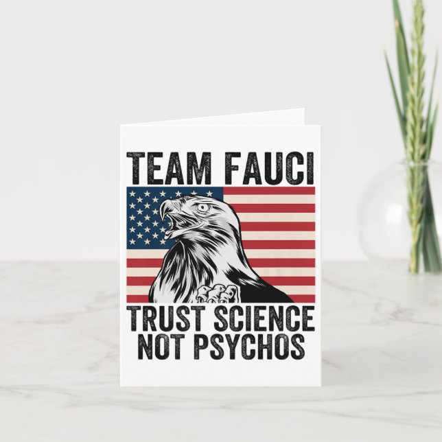 Team Fauci Anti Trump Dr. Anthony Fauci 2028 Premi Kort (Framsida)