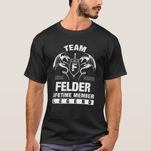 Team Felder-livstidsmedlem T Shirt (Framsida)
