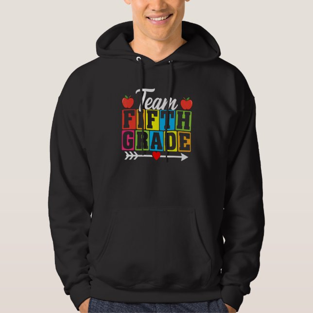 Team Femte klass  5:e klass lärare elev Hoodie (Framsida)