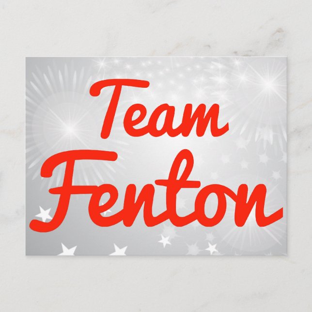 Team Fenton Vykort (Framsida)