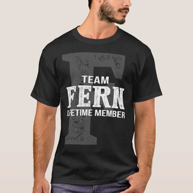 Team FERN-livstidsmedlem T Shirt (Framsida)