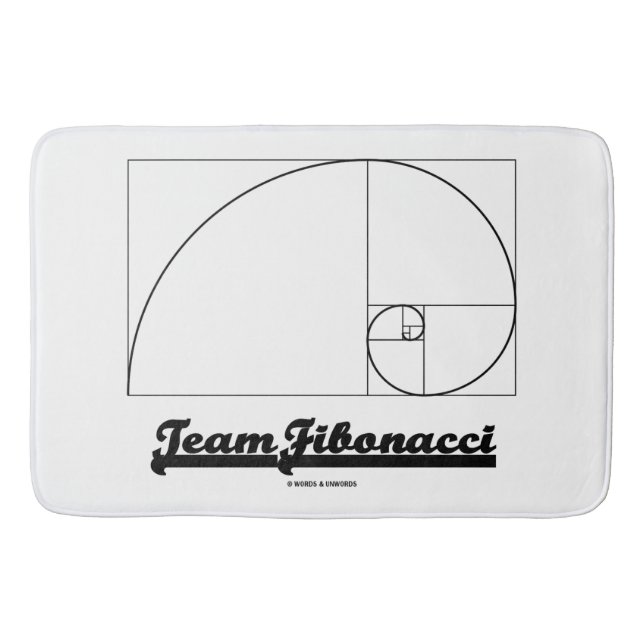 Team Fibonacci (Fibonacci Spiral) Badrumsmatta (Framsidan)