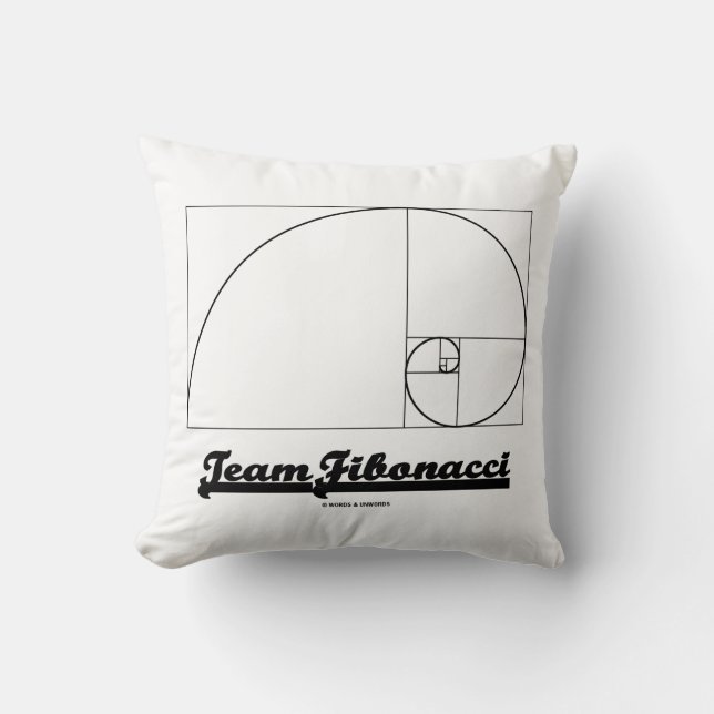 Team Fibonacci (Fibonacci Spiral) Kudde (Framsida)