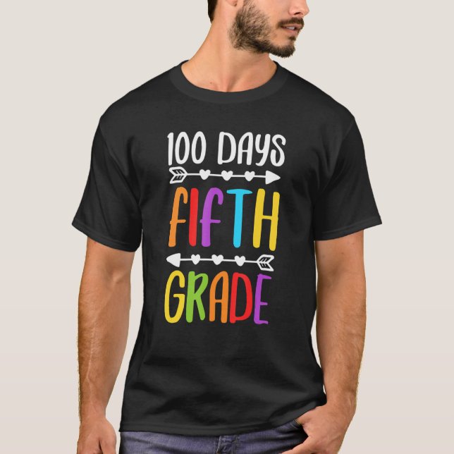 Team Fifth Grade 5th Grade 100 Days Of School Back T Shirt (Framsida)