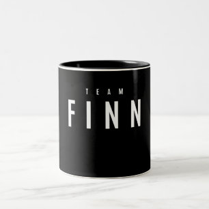 Team Finn Personlig Namn Två-Tonad Mugg