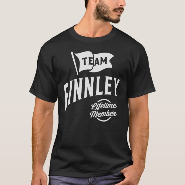 Team Finnley Livtime Member Namn Finnley T Shirt (Framsida)