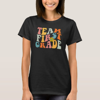 Team First Grade Groovy Wavy , 1st Grade Back To S T Shirt