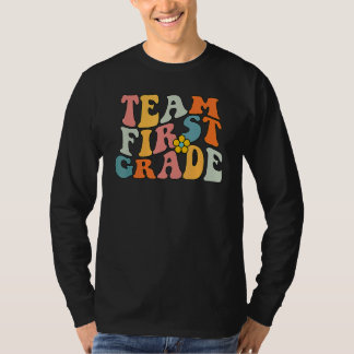 Team First Grade Groovy Wavy , 1st Grade Back To S T Shirt