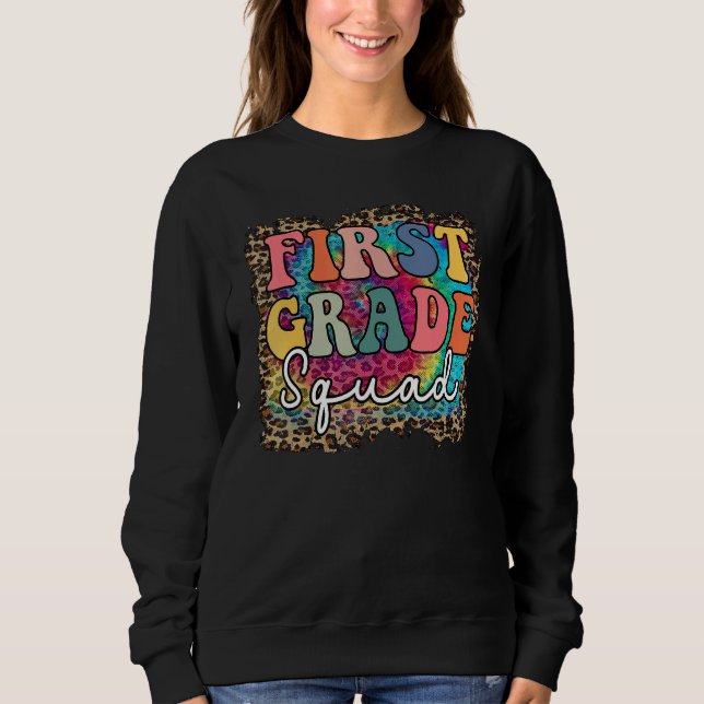 Team First Grade Squad First Day of Back to School T Shirt (Framsida)