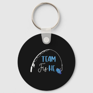 Team Fish he Shirt Fishing Gender Reveal Party Ann Nyckelring