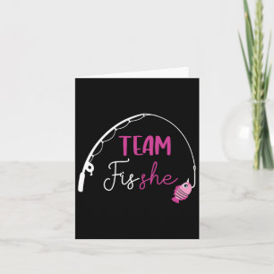Team Fish Hon Shirt Fishing Gender Reveal Party oc Kort