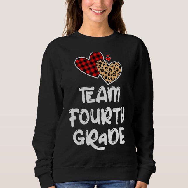 Team Fjärde Back to school-lärarstud vid Klass 4 T Shirt (Framsida)
