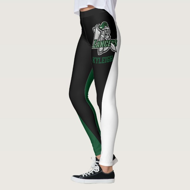 Team & Fläkt Grönt/Black/White Mascot Leggings (Vänster)