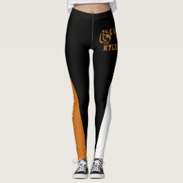 Team & Fläkt Orange/Black/White Mascot Leggings