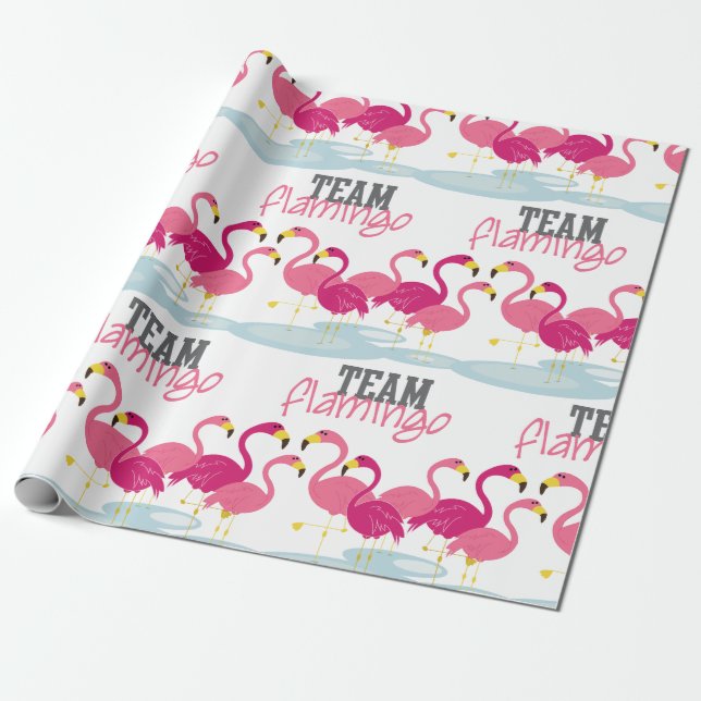Team Flamingo Presentpapper (Utrullad)