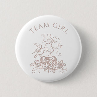 Team Flicka Elegant Bird Nest Gender Reveal Knapp
