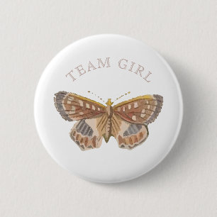 Team Flicka Elegant Butterfly Gender Reveal Knapp