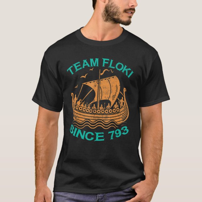 Team Floki sedan 793 båtbesök T Shirt (Framsida)