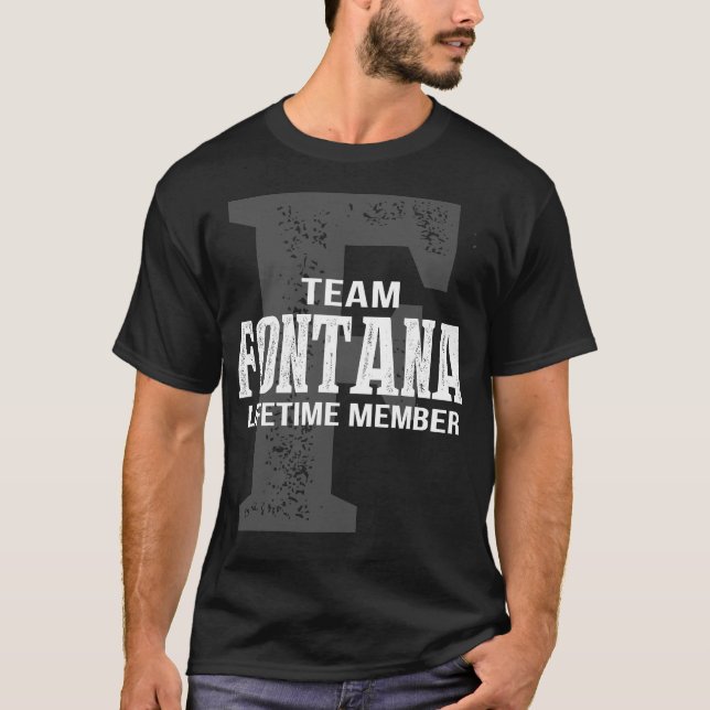 Team FONTANA-livstidsmedlem T Shirt (Framsida)