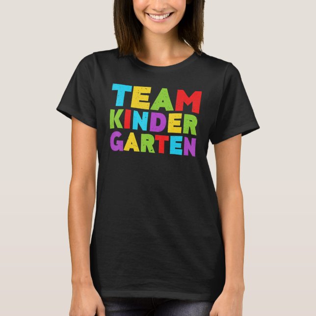 Team förskola åter till skolan t shirt (Framsida)