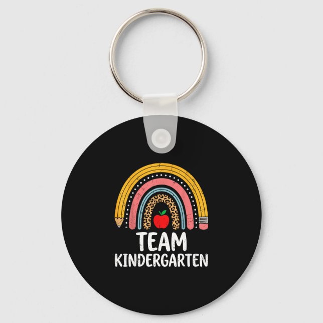 Team förskola boho regnbåge penna k lärare  nyckelring (Framsida)