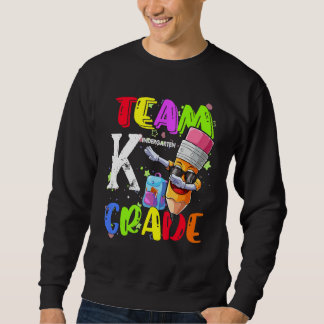 Team Förskola Krita tillbaka till skolan Kid Först Lång Ärmad Tröja