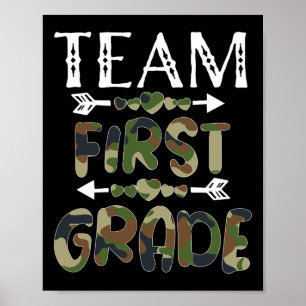 Team Första Klass Baka Till Skolan 1:a Dagen Kamou Poster