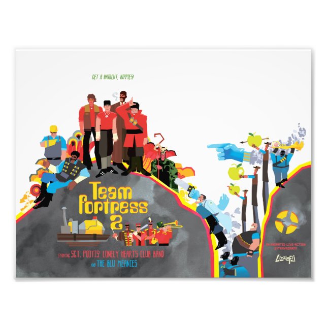 Team Fortress Sargeant Pootis konsttryck Fototryck (Framsidan)
