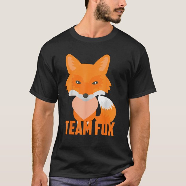 Team Fox-Coolan Lusnyj I Heart Foxes Gift T Shirt (Framsida)