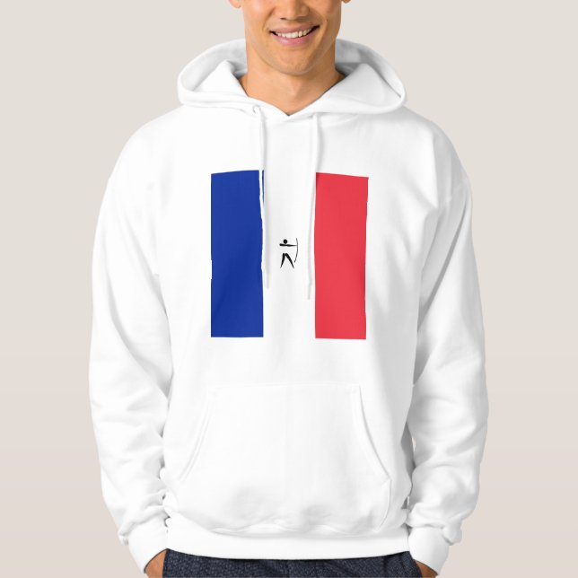 Team Frankrike Archery Hoodie (Framsida)
