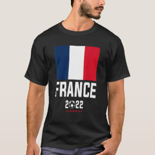 Team Frankrike Support Football Ocer 2022 Merchand T Shirt