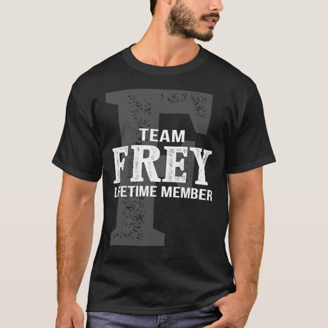 Team FREY-livstidsmedlem T Shirt (Framsida)
