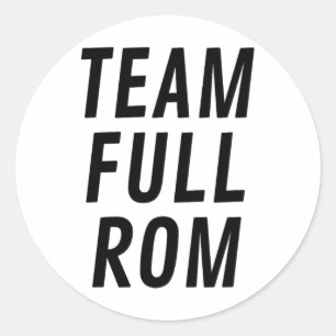 Team Fullt Rom Fitness Bodybuilding Gym Runt Klistermärke