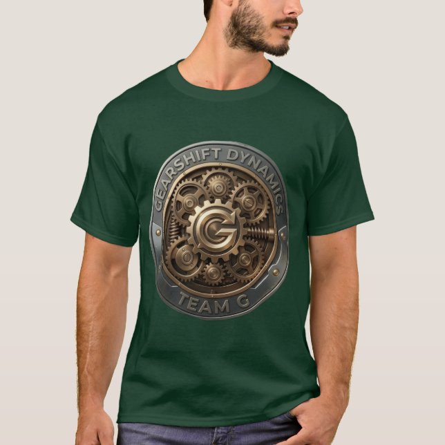 Team G – Gearshift Dynamics Emblem | Hög prestanda T Shirt (Framsida)