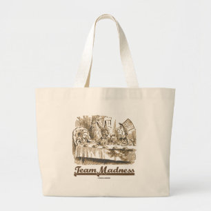 Team Galenhet Wonderland Mad Tea Party Humor Jumbo Tygkasse