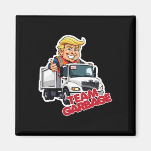 Team Garbyge 2025 Presidentval Söt Trump Magnet