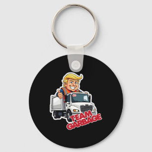 Team Garbyge 2025 Presidentval Söt Trump Nyckelring