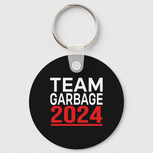 Team Garbyge För Trump  Nyckelring (Framsida)