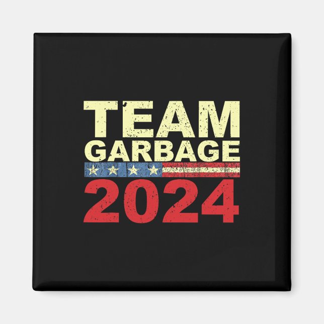 Team Garbyge För Trump-val Rösta På Trump 1  Magnet (Framsidan)