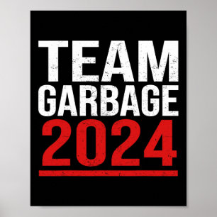 Team Garbyge För Trump Val Rösta På Trump Poster
