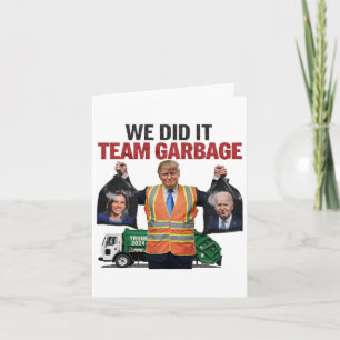 Team Garbyge Won Vi gjorde det 2024 Lastbil Garge Kort