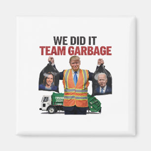 Team Garbyge Won Vi gjorde det 2024 Lastbil Garge Magnet