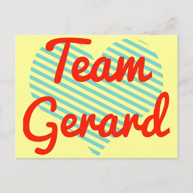 Team Gerard Vykort (Framsida)