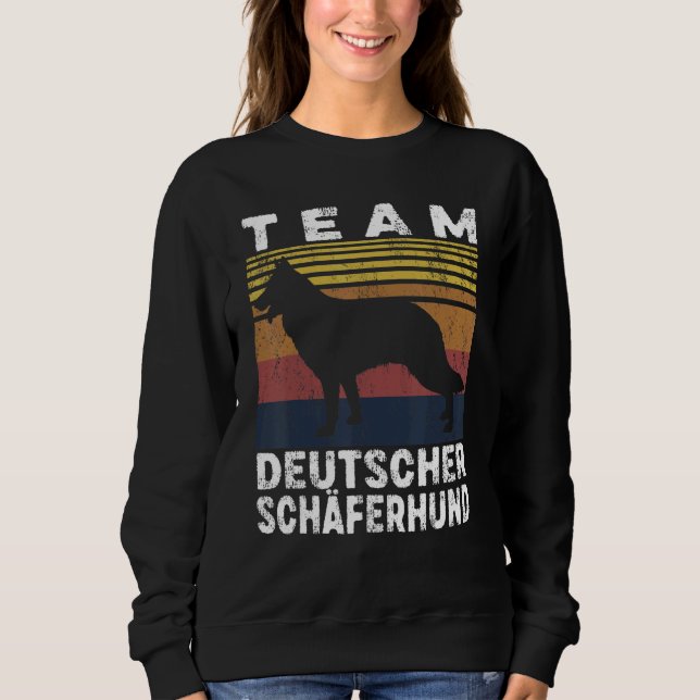 Team German Shepherd Hundägare Hund T Shirt (Framsida)