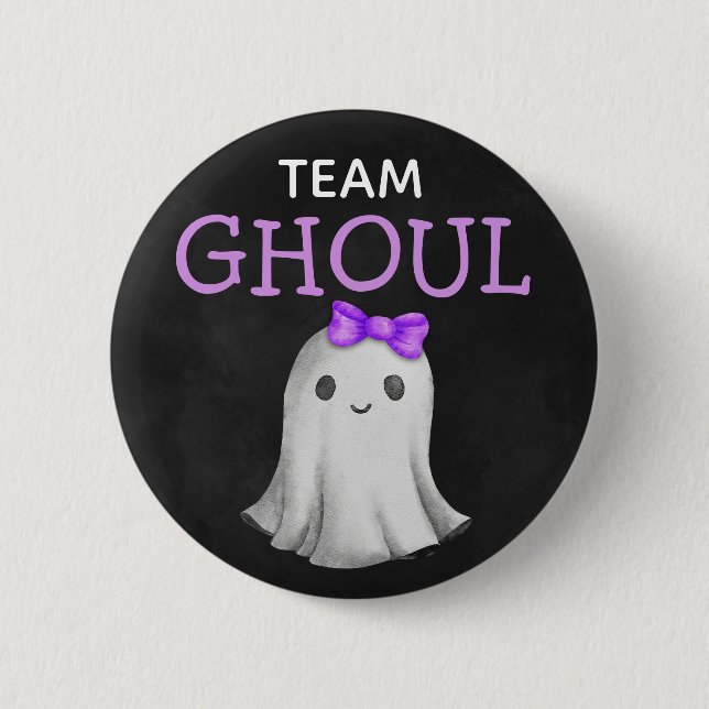 Team Ghoul Halloween könsbestämning Knapp (Framsida)