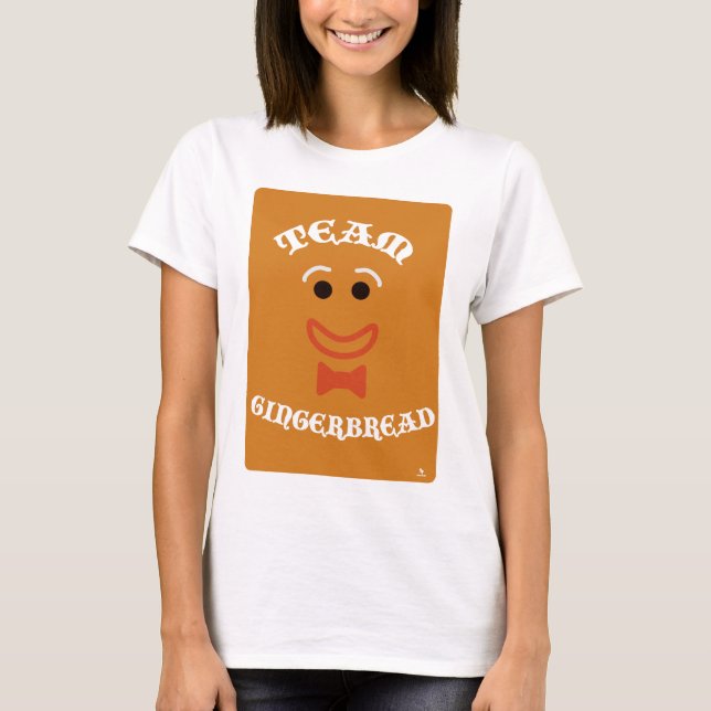 Team Gingerbread Roligt Jul Slogan Design T Shirt (Framsida)
