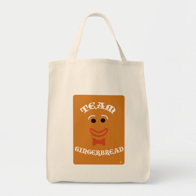 Team Gingerbread Roligt Julmotto Design Tygkasse (Framsidan)